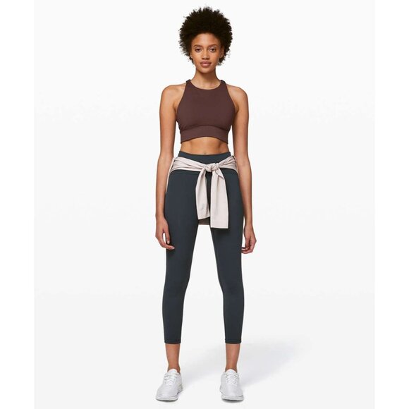 Lululemon Cherry Cola High Neck Medium Support Racerback Activewear Ignite Bra - Picture 10 of 11